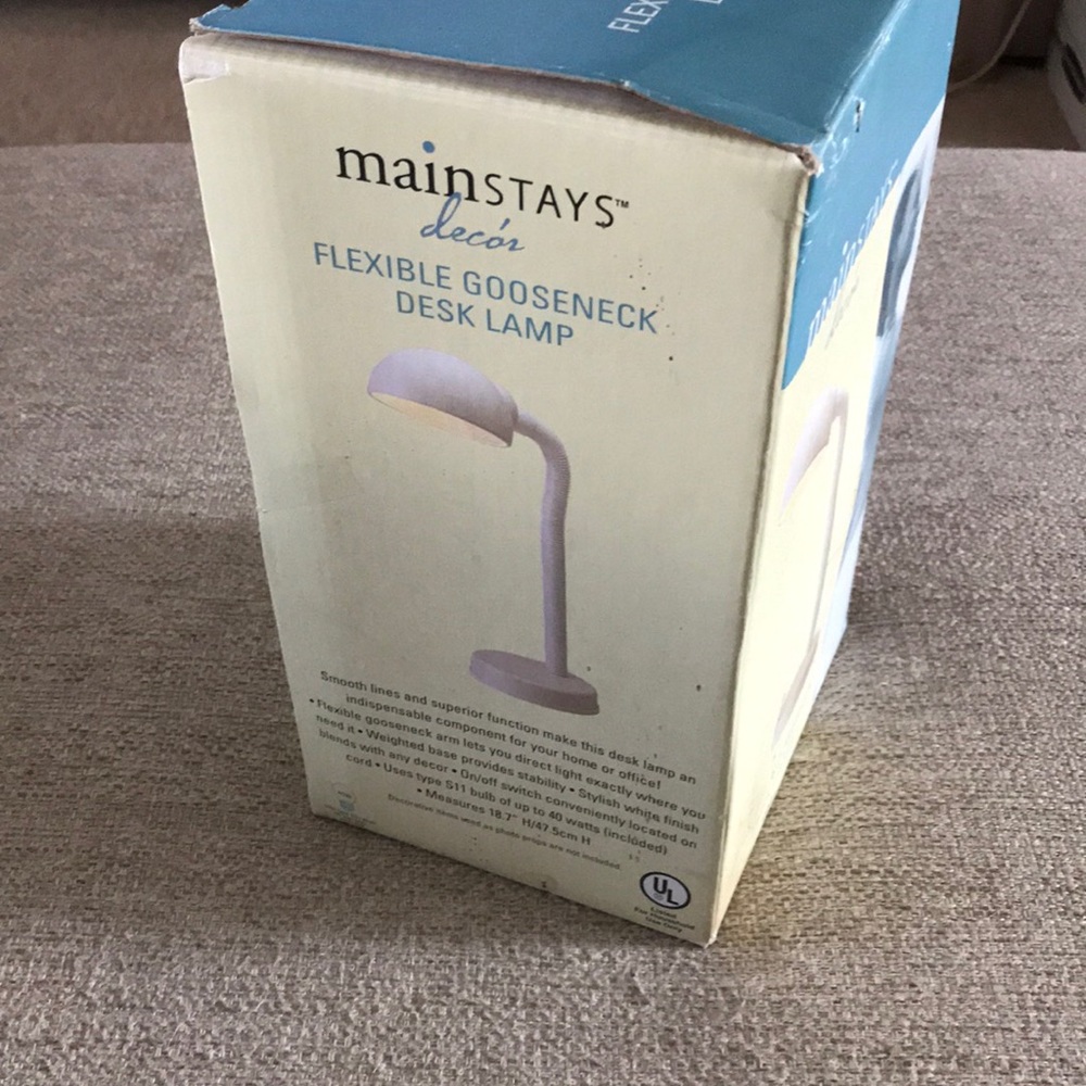 Mainstays Decor Flexible Gooseneck Desk Lamp